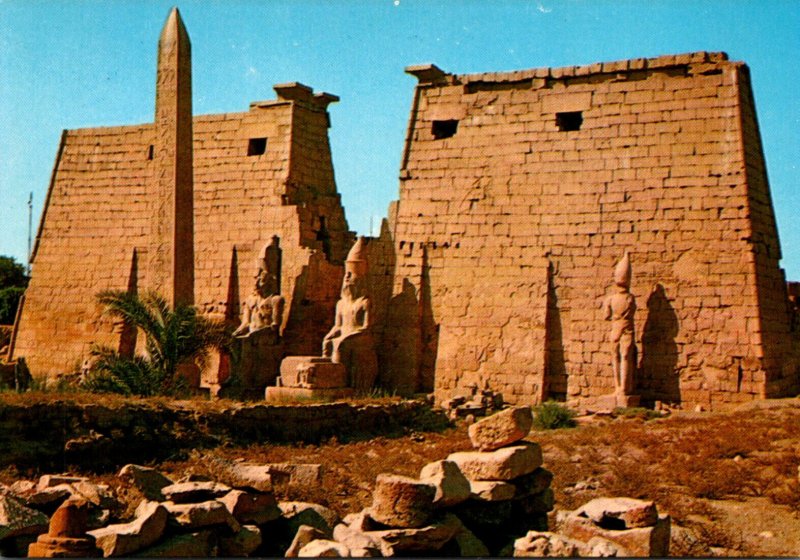 Egypt Luxor Temple Great Pylon and Obelisk Of Ramses II