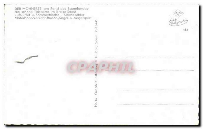 Postcard Old Der Mohnesee