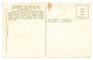 NY - Youngstown. Old Fort Niagara, Drawbridge & Gate