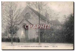 Old Postcard La Varenne Saint Hilaire The Church