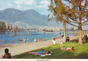 Canada Beach and Bridge Kamloops British Columbia