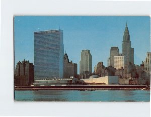 Postcard Panoramic view of the United Nations Headquarters, New York City, N. Y.