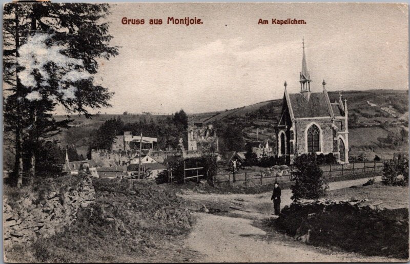 Germany Monschau Gruss aus Montjoie Am, Kappellichen Vintage Postcard C114