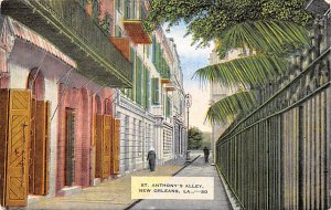 Saint Anthony's Alley A Promenade of the Priests - New Orleans, Louisiana LA  