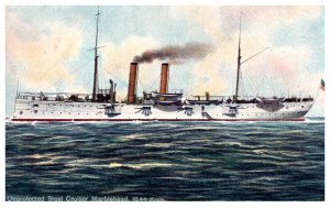 Unprotected Steel Cruiser Marbllehead, 18.44 knots