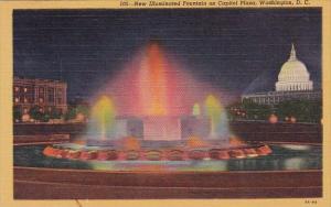 New Illuminated Fountain On Capitol Plaza Washington DC