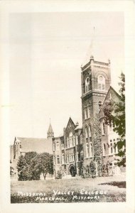 Missouri Marshall Valley College 1930s RPPC Photo Postcard 22-7434