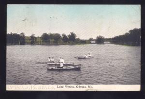 ODESSA MISSOURI LAKE VENITA ANTIQUE VINTAGE POSTCARD MO. KNOB NOSTER MO 1911