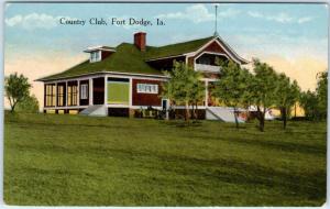 FORT DODGE, Iowa  IA    COUNTRY CLUB   ca 1910s   Postcard