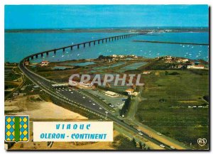 Postcard Modern Bridge Oleron (CH Mrs) The longest viaduct in France