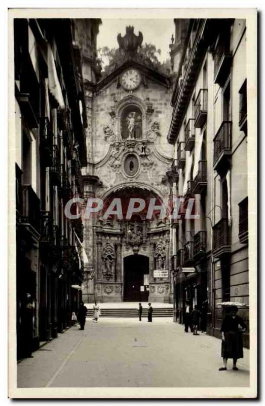 Postcard Modern Spain Espana Spain San Sebastian Iglesia de Santa Maria