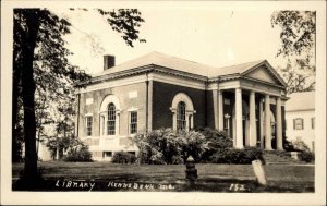 Kennebunk Maine ME Library 1940s RPPC Real Photo Postcard