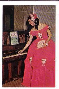 Woman in Red Period Dress, Stephen Foster Piano, Carillton Tower, White Plans...