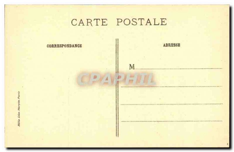 Old Postcard Chateau Paris Louvre palace of Xerxes