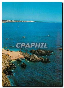 Modern Postcard Argeles sur Mer Racou Argeles The rocks background