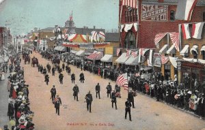 Gala Day Parade DUNKIRK, NEW YORK Chautauqua County 1908 Weiler Antique Postcard