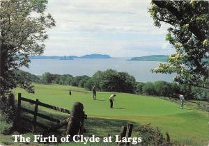 uk1646 the firth of clyde at largs scotland real photo uk