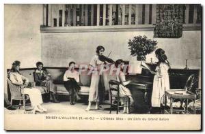 Boissy l & # 39aillerie Old Postcard L & # 39oiseau blue A corner of the livi...