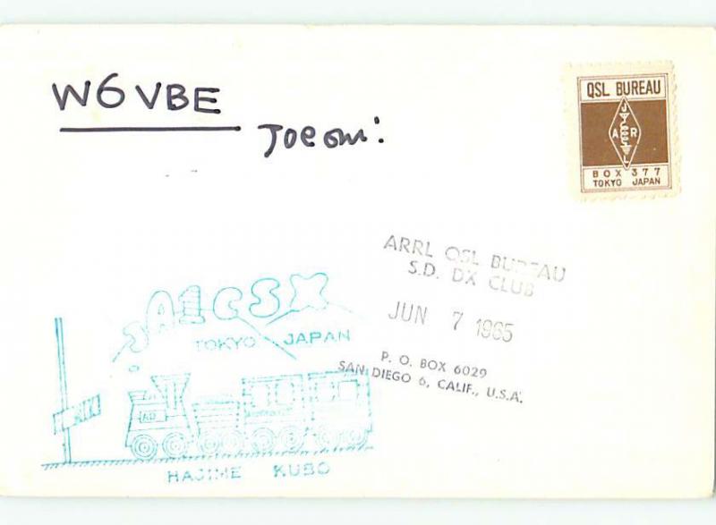 comic - QSL CB HAM RADIO CARD Tokyo JAPAN t9026