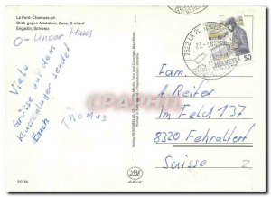 Modern Postcard La Punt-Chamues-ch Madulain Blieck gegen Zuos S Chanf Engadin...