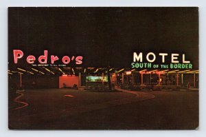 Night View Pedro's South Of The Border Interior Dillon SC NP Chrome Postcard K14