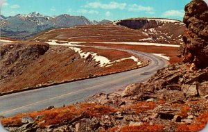 Colorado Rocky Mountains Tundra Curves On The Trail Ridge Road