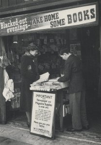 WH Smiths In WW2 Bombing Raids Blackout London Rare Photo Postcard