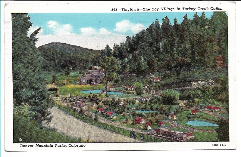 Denver Mountain Parks, CO - Tinytown - Toy Village - 1940s