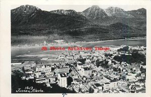 AK, Juneau, Alaska, RPPC, City Scene, Aerial View, T Davis Photo No 1413