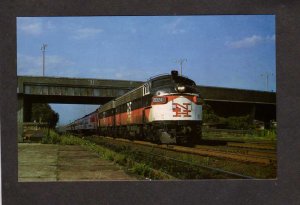 MA New Haven Railroad Train Engine 2024 Boston Massachusetts Postcard Minuteman