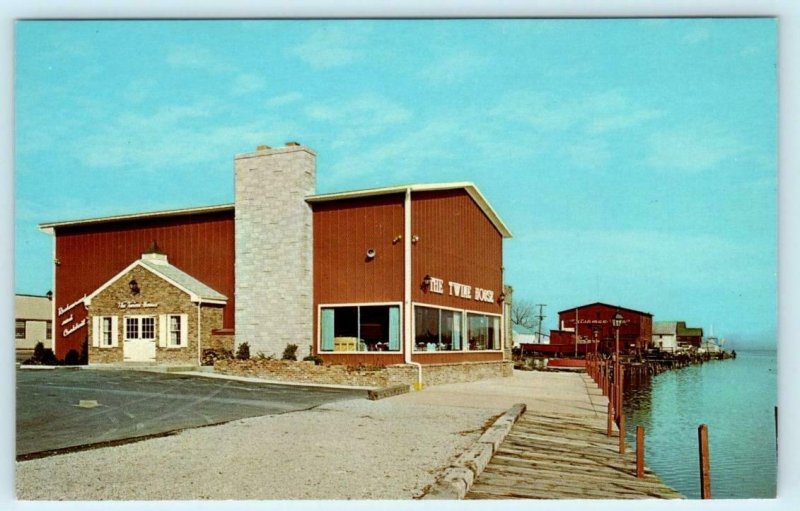 HURON, Ohio OH ~ Roadside THE TWINE HOUSE Restaurant c1960s  Postcard