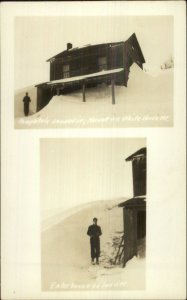 Snowed in House on White Horse Mtn WHAT STATE? PA? Real Photo Postcard