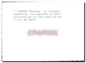 Modern Postcard Carnac The megalithic monuments
