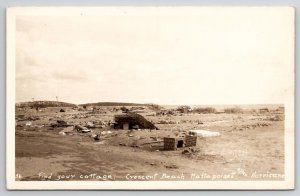 Crescent Beach RPPC After Hurricane Mattapoisett Find Your Cottage Postcard G21