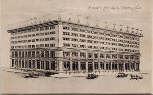 Hudson's Bay Store Calgary Alberta AB The Bay Unused Bloom Bros Postcard H12