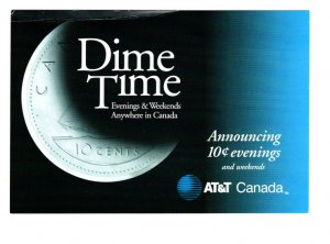 AT&T Advertising Dime Time Telephone Rate 5 X 7 in Postcard