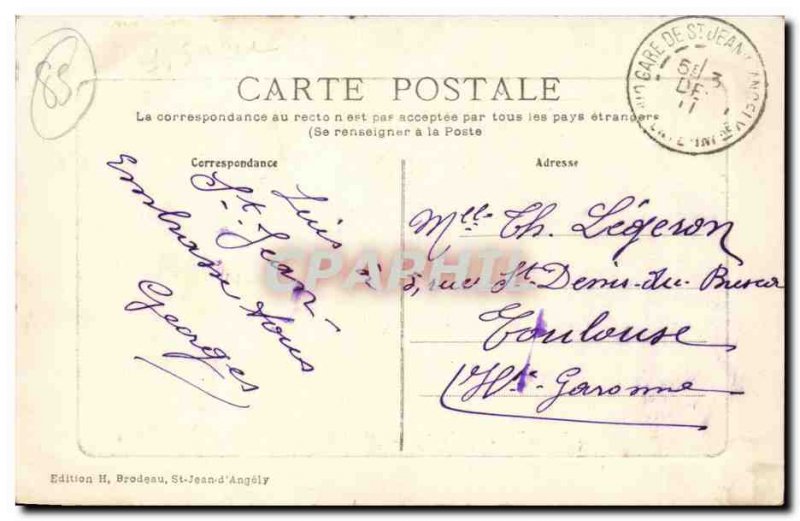 Saint Jean d & # 39angely Postcard Old Courthouse