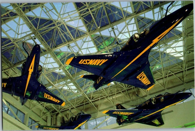 Blue Angels Atrium National Museum of Naval Aviation Pensacola FL Postcard A69