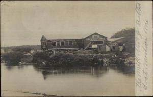 East Machias ME Lumber Co Bldg c1905 Real Photo Postcard