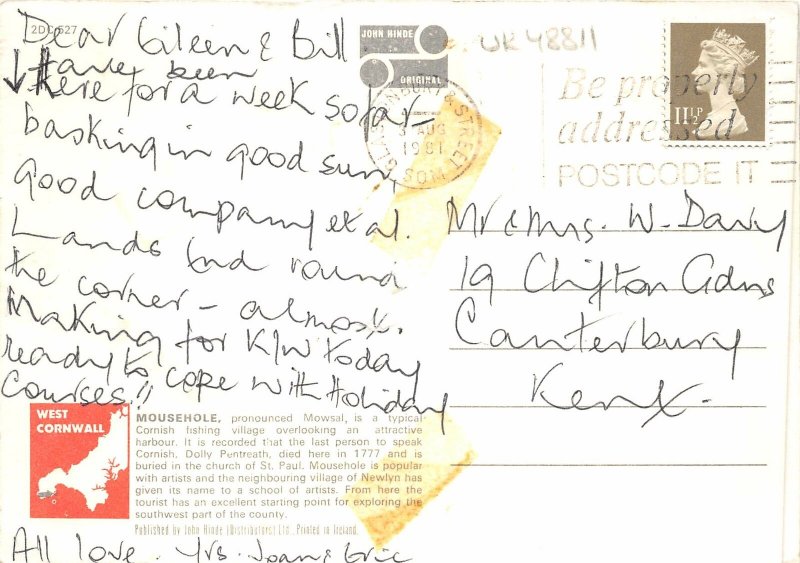 uk48811 the harbour mausehole cornwall  uk