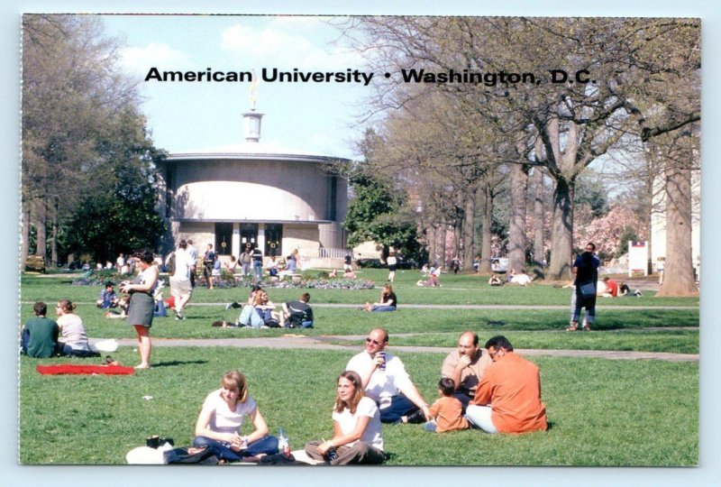 2 Postcards WASHINGTON, D.C. ~ Campus Scenes AMERICAN UNIVERSITY   4x6