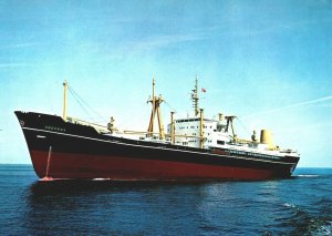 MS Andorra Cargo Ship Vintage Postcard BS17