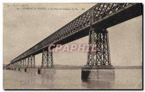 Old Postcard Cubzac Bridges The Railway Bridge