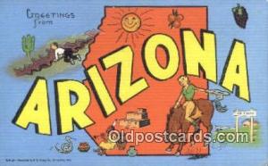 Arizona, USA Large Letter Town Postcard Post Card Old Vintage Antique  Arizon...