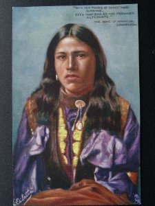 Hiawatha Series II. WITH HER MOODS OF SHADE AND SUNSHINE c1911 Raphael Tuck 9011