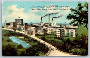 Racine  Wisconsin  Horlick's Malted Milk  Plant  Postcard