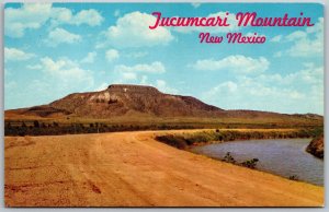 Vtg New Mexico NM Tucumcari Mountain View Old Card Chrome Postcard