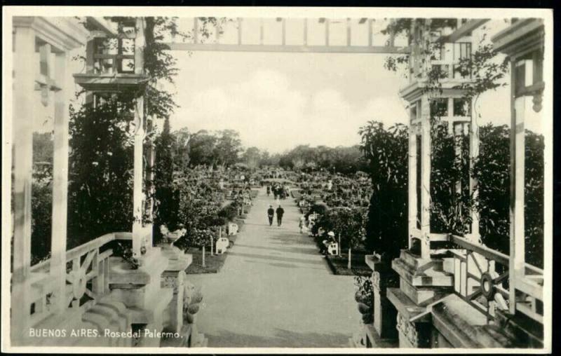 argentina, BUENOS AIRES, Rosedal Palermo (1940s) RPPC