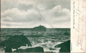 Egg Rock from Nahant, Lynn MA c1909 Vintage Postcard L57