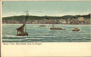 Marshfield OR Coos Co OR FINE LITHO c1900 Postcard EXC COND